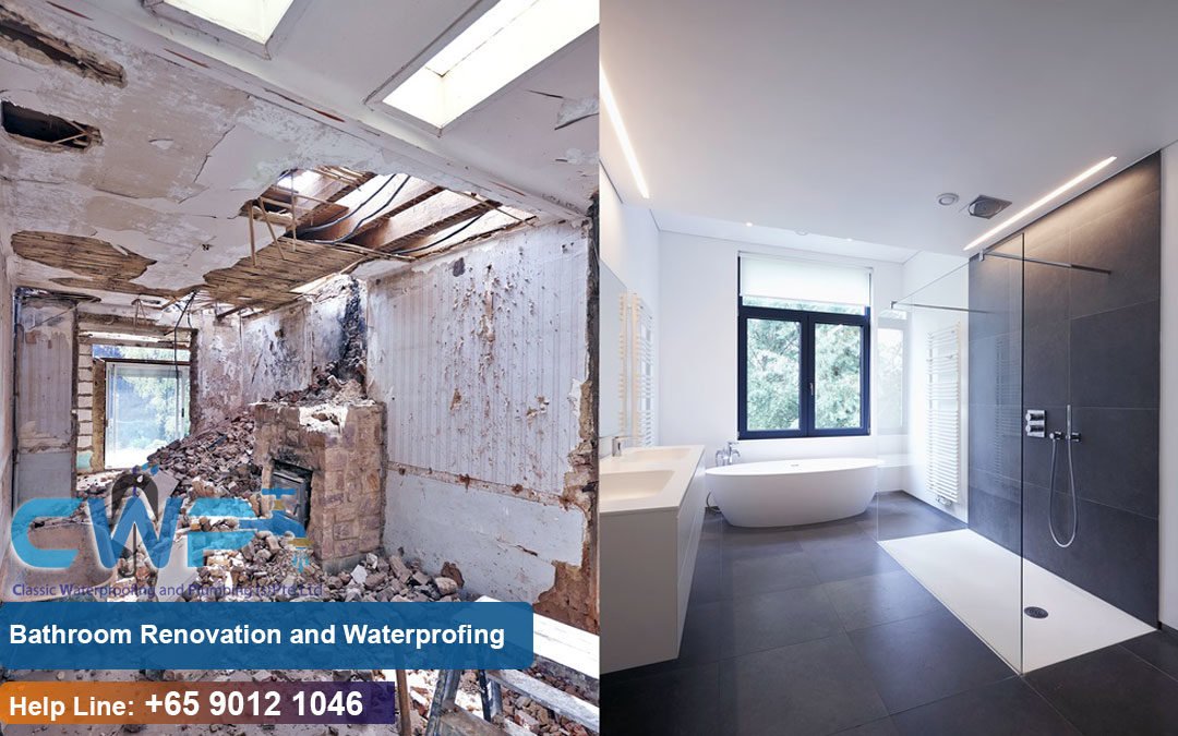 Bathroom or Toilet and Shower Waterproofing Service Contractor in Singapore