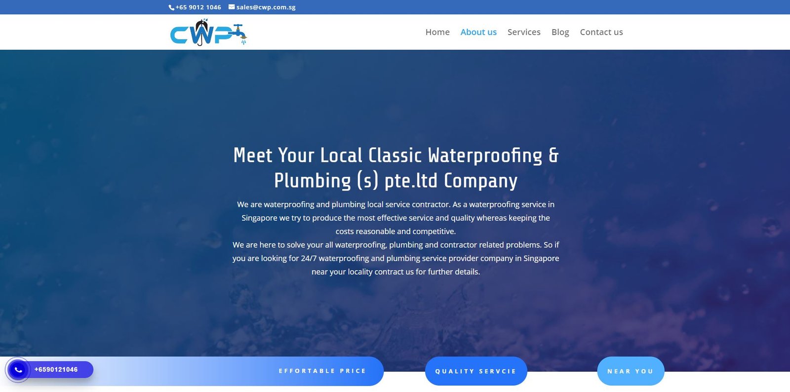 Meet your local classic waterproofing and plumbing (s) pte ltd company