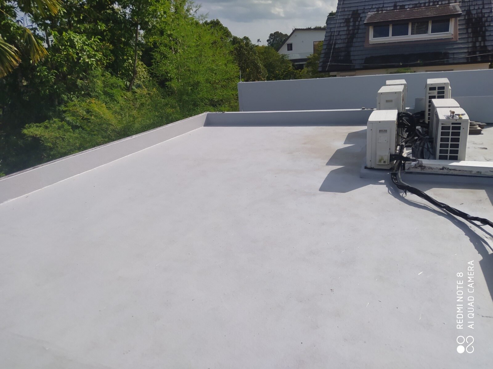Rc flat roof rotated