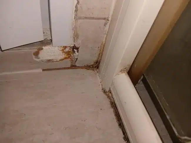 Wall seepage repair