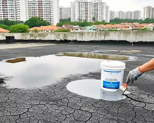 cracked roof membrane
