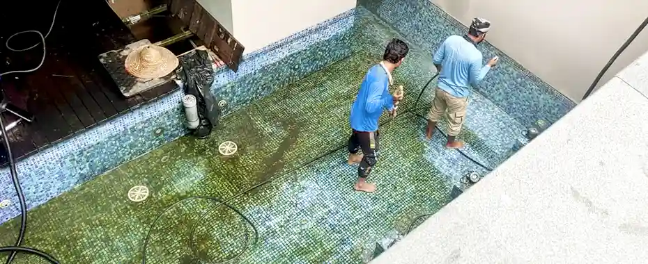 Swimming pool waterproofing