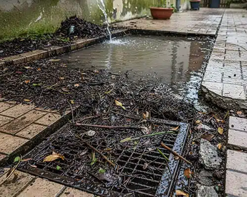 Blocked or damaged drainage