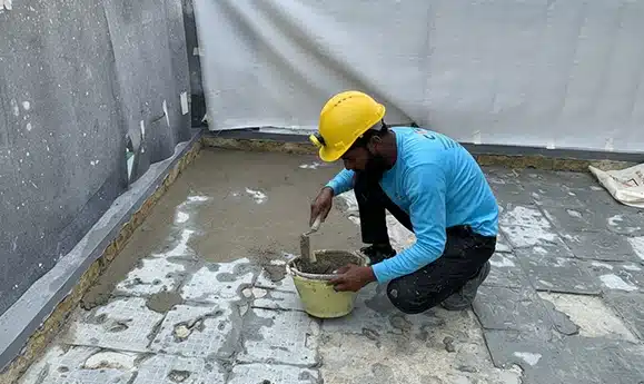 Concrete floor patch repair