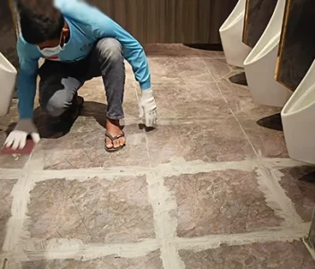 Non-hacking toilet waterproofing